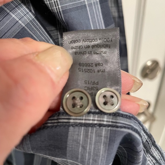 John Varvatos, Plaid Button Down Shirt Sz XL - Picture 8 of 10